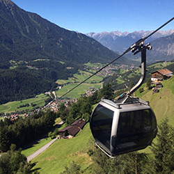 Bergbahn Gondel im Ötztal