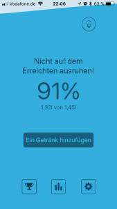 Wasser Trinken App für iPhone und Android